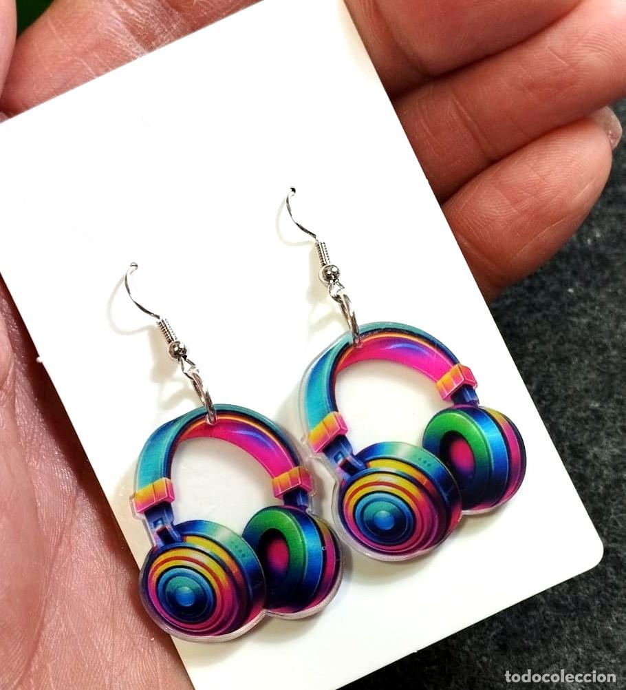 Joyeria: Pendientes Retro Auriculares multicolor, Nuevos - Foto 1