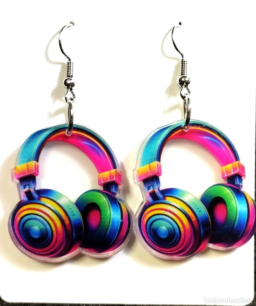 Joyeria: Pendientes Retro Auriculares multicolor, Nuevos - Foto 2