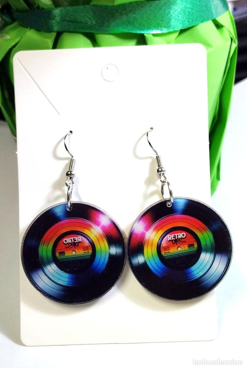 Joyeria: Pendientes retro Disco LP , Nuevos - Foto 2