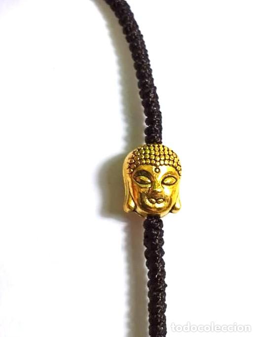 Joyeria: Pulsera marr&oacute;n con Buda dorado, talla ajustable, Nueva - Foto 2