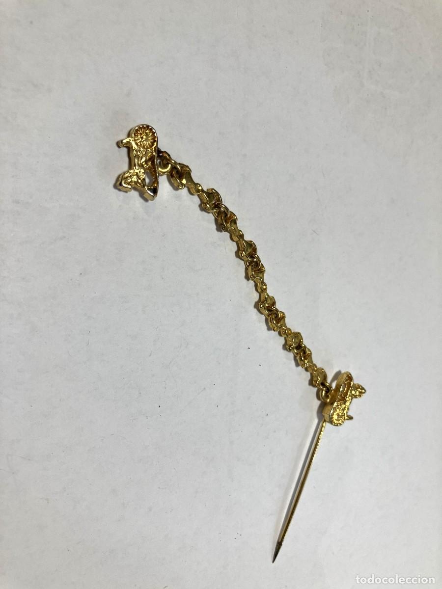 Joyeria: Alfiler de cadena dorado, sin cierre - Foto 1