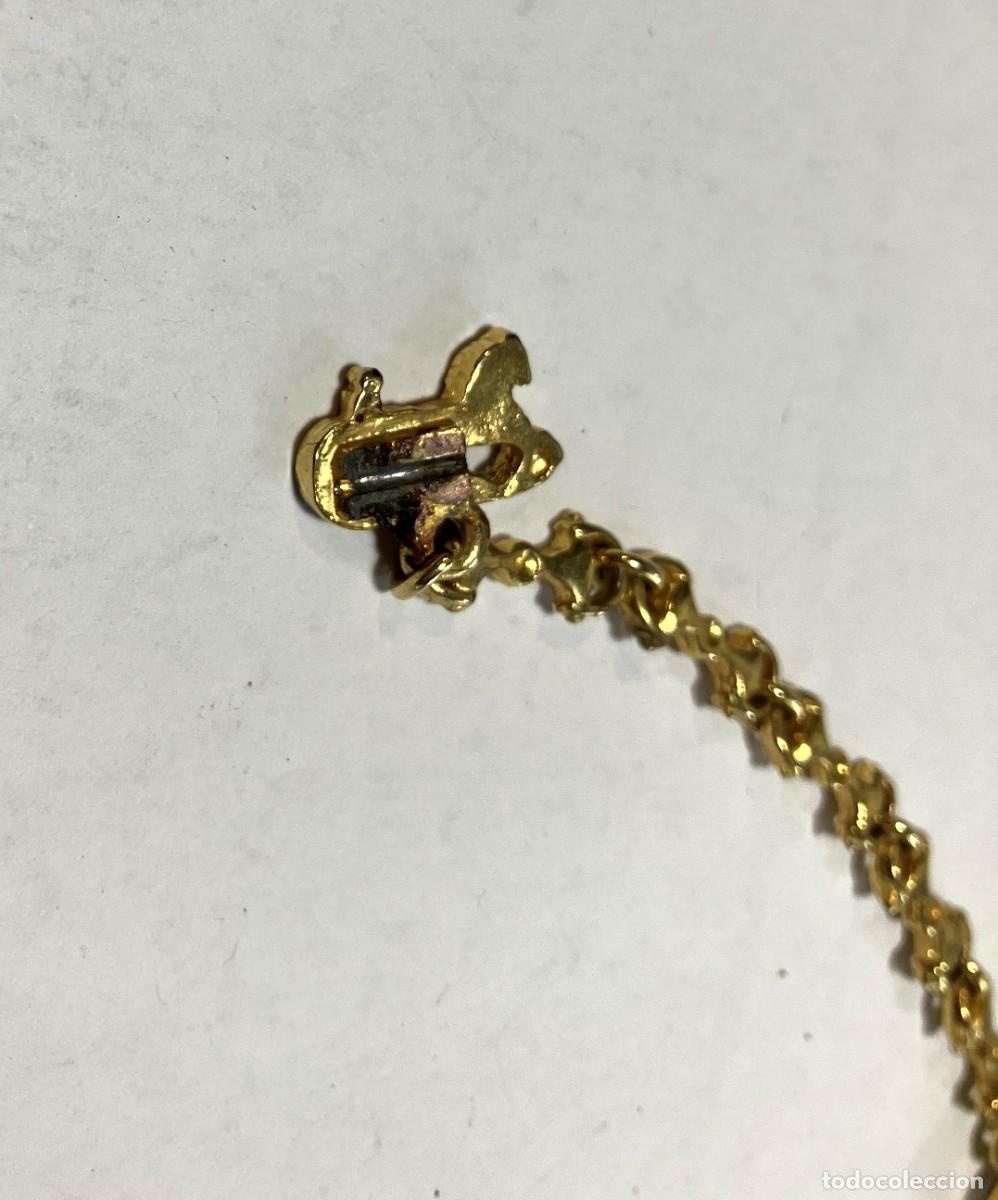 Joyeria: Alfiler de cadena dorado, sin cierre - Foto 2