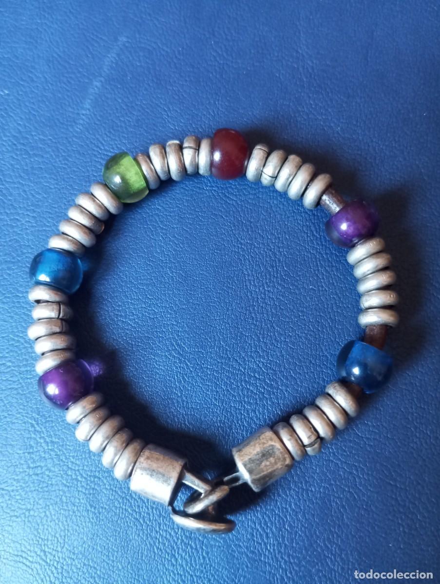 Joyeria: PULSERA DE CUENTAS Y METAL. CIERRE DE GARFIO - Foto 1