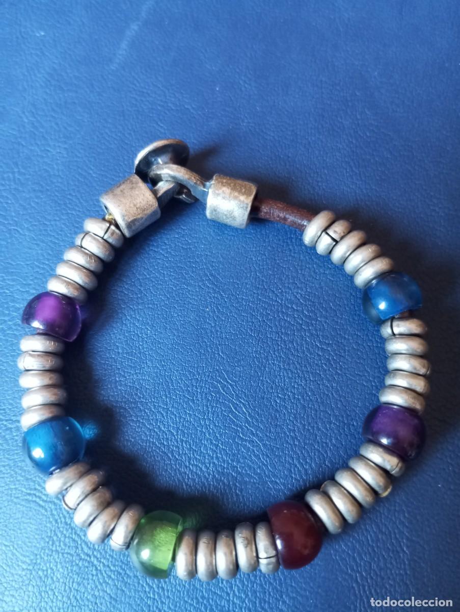 Joyeria: PULSERA DE CUENTAS Y METAL. CIERRE DE GARFIO - Foto 2