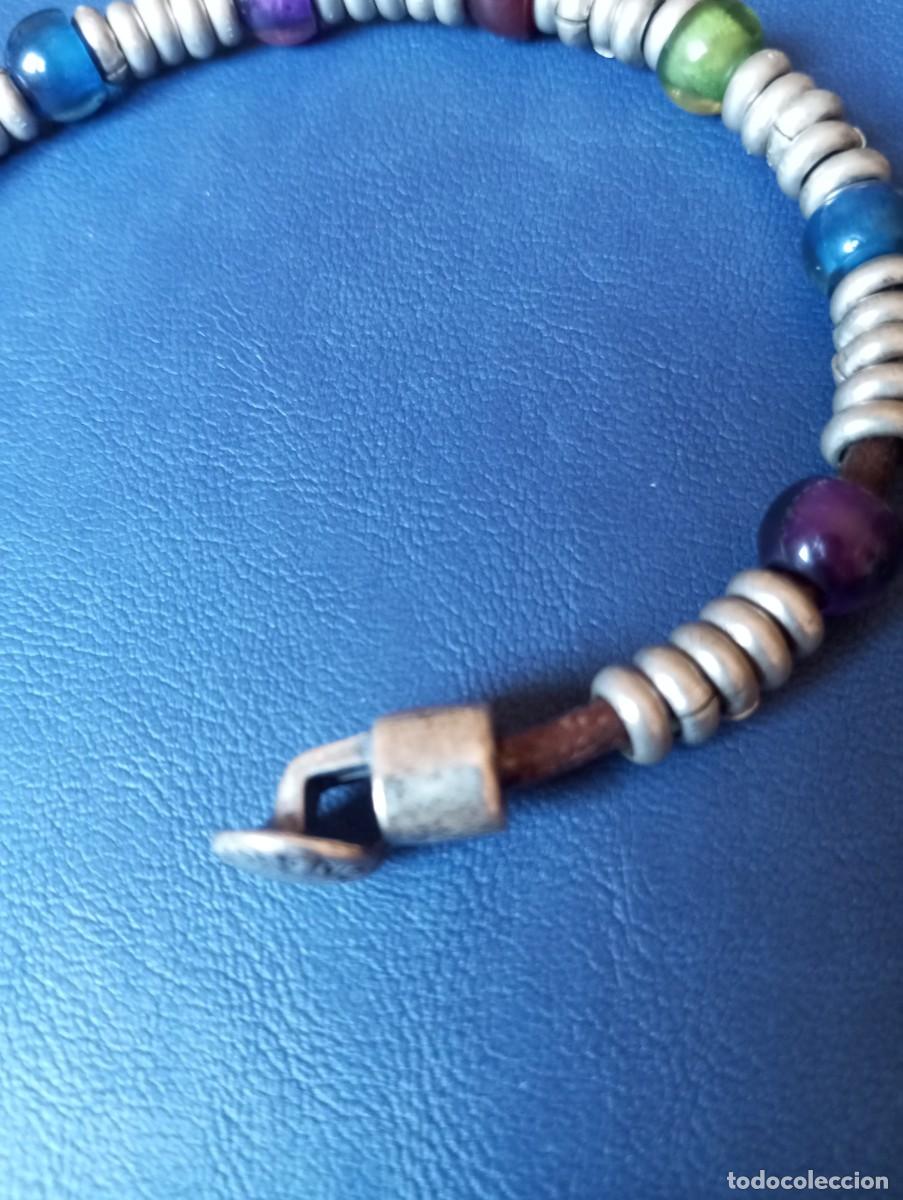 Joyeria: PULSERA DE CUENTAS Y METAL. CIERRE DE GARFIO - Foto 4