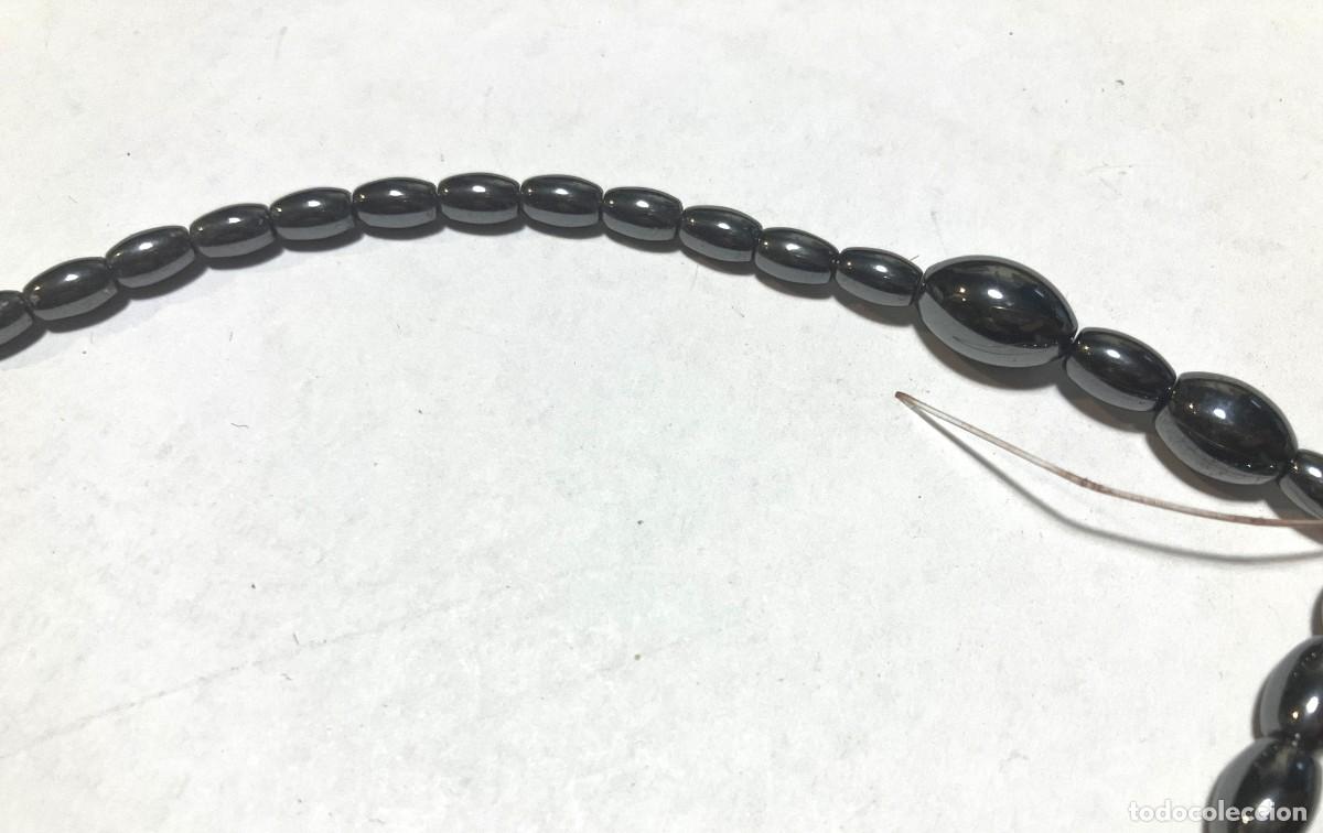 Joyeria: Collar de cuentas ovaladas met&aacute;licas. - Foto 3