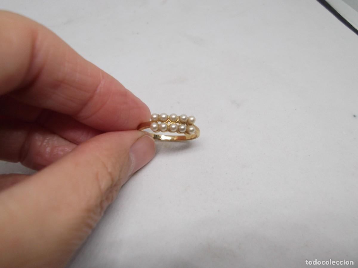 Joyeria: Anillo de bisuteria con perlas Majorica. - Foto 4