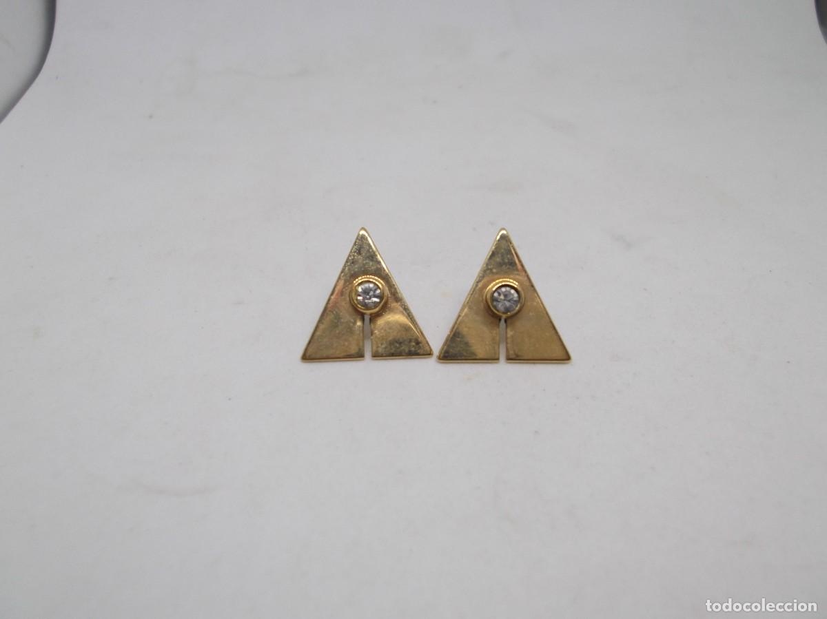 Joyeria: Pendientes de bisuteria forma de triangulo. - Foto 1