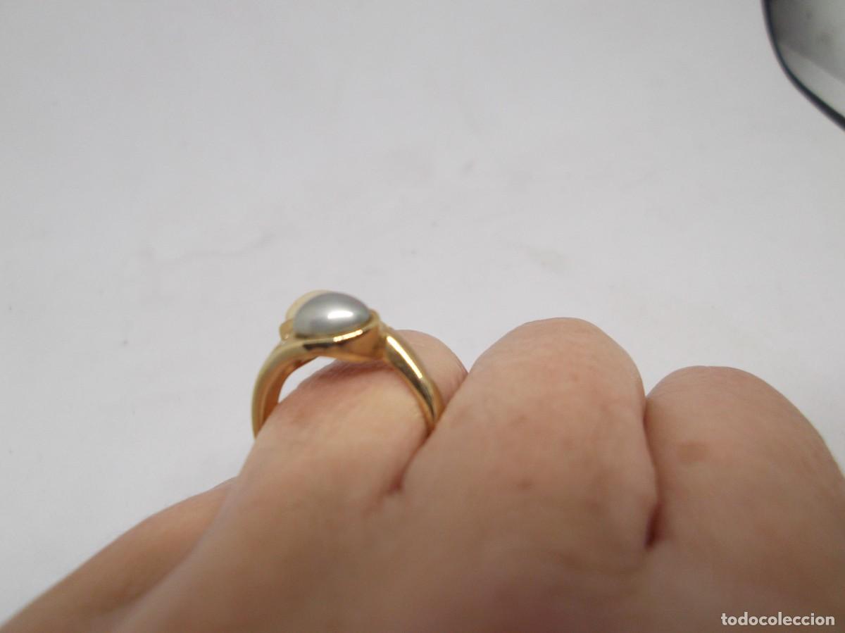 Joyeria: Anillo de bisuteria con perlas Majoricas. - Foto 3