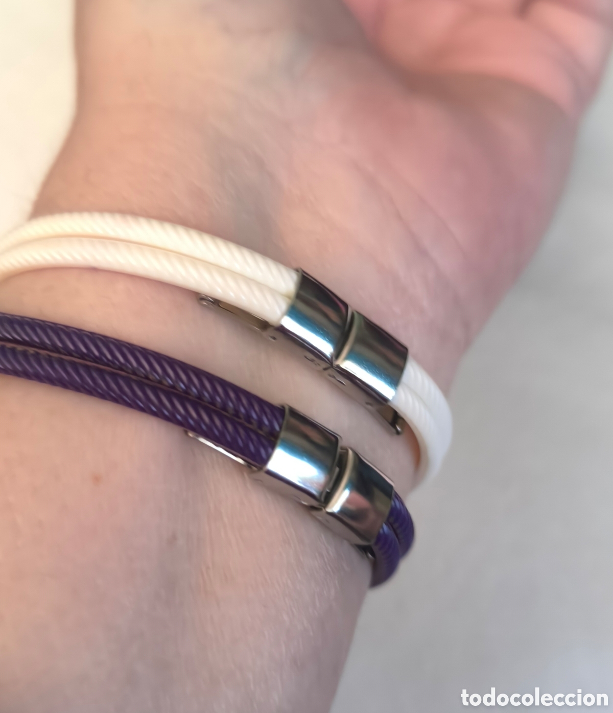 Joyeria: Vendo 4 pulseras con placa de acero totalmente nuevas - Foto 4