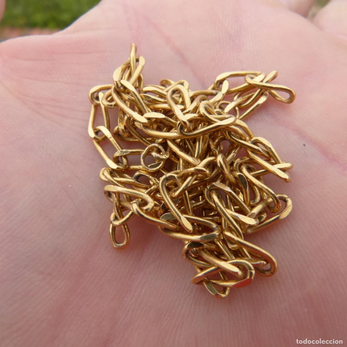 Joyeria: Cadena con ba&ntilde;o de oro, sin cierre, 60cm, 10,71gr. - Foto 1