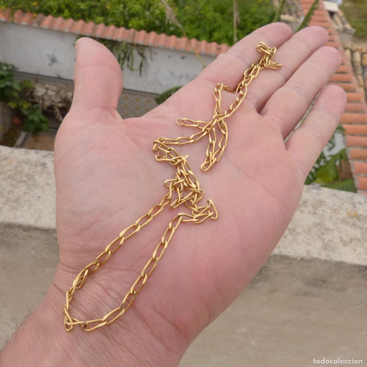 Joyeria: Cadena con ba&ntilde;o de oro, sin cierre, 60cm, 10,71gr. - Foto 4