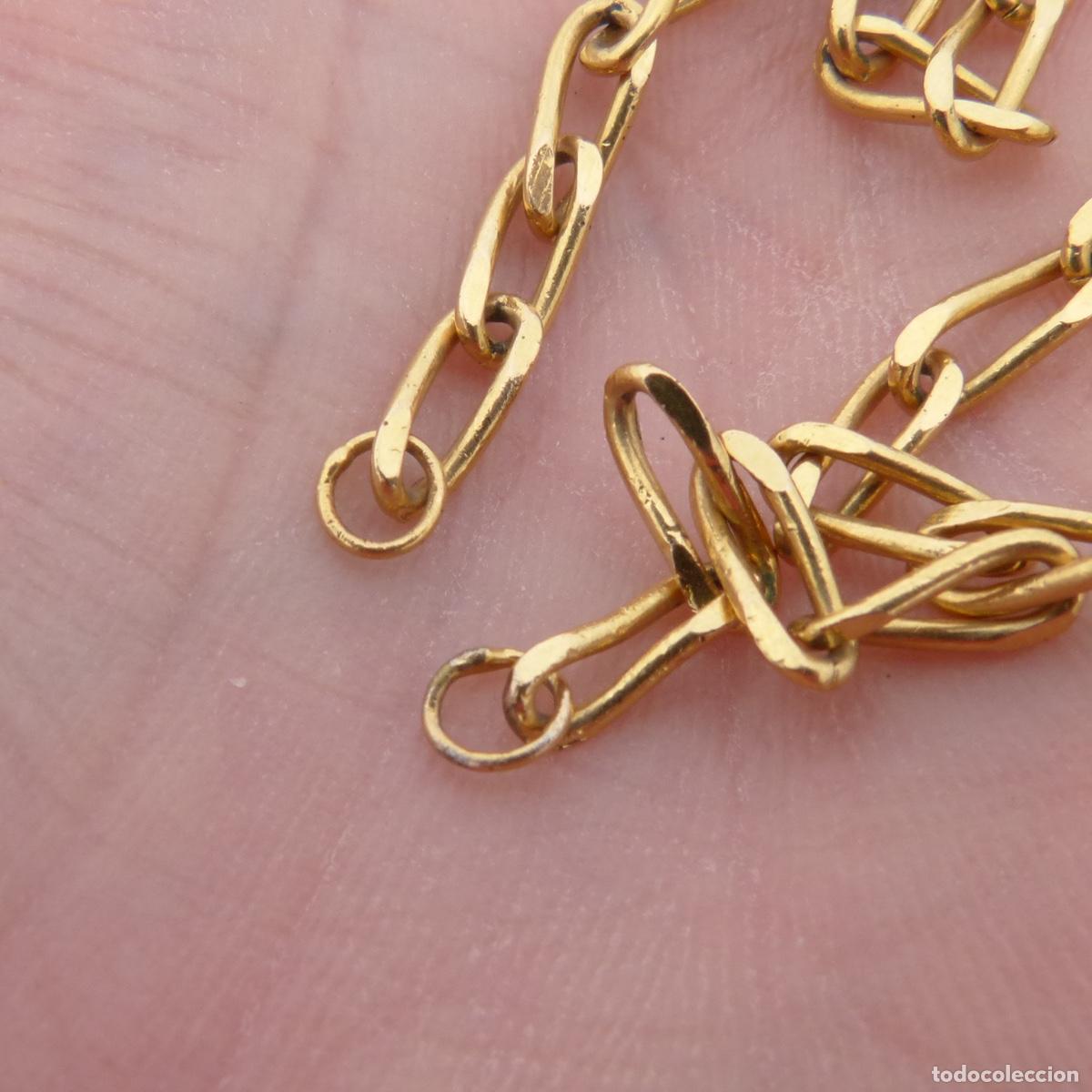 Joyeria: Cadena con ba&ntilde;o de oro, sin cierre, 60cm, 10,71gr. - Foto 5