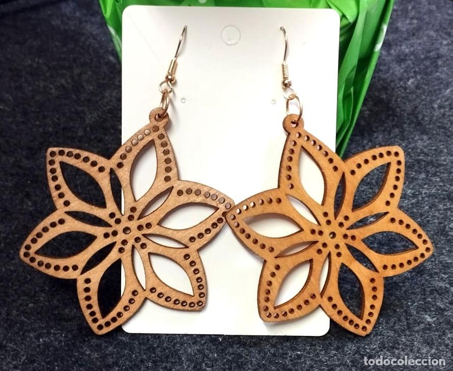 Joyeria: Pendientes Bohemios largos de madera, Nuevos - Foto 2