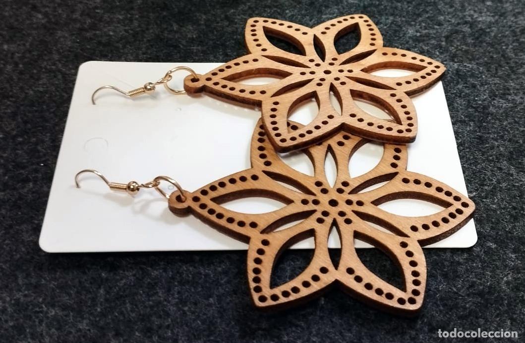 Joyeria: Pendientes Bohemios largos de madera, Nuevos - Foto 3