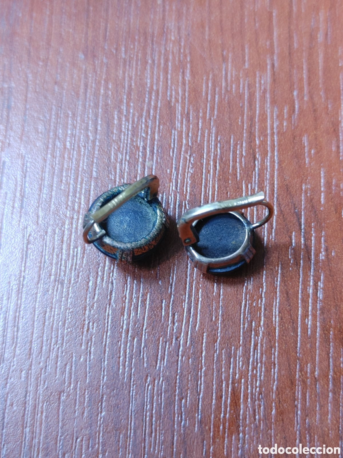Joyeria: Gemelos, botones y pendientes. Chapados en oro. - Foto 5