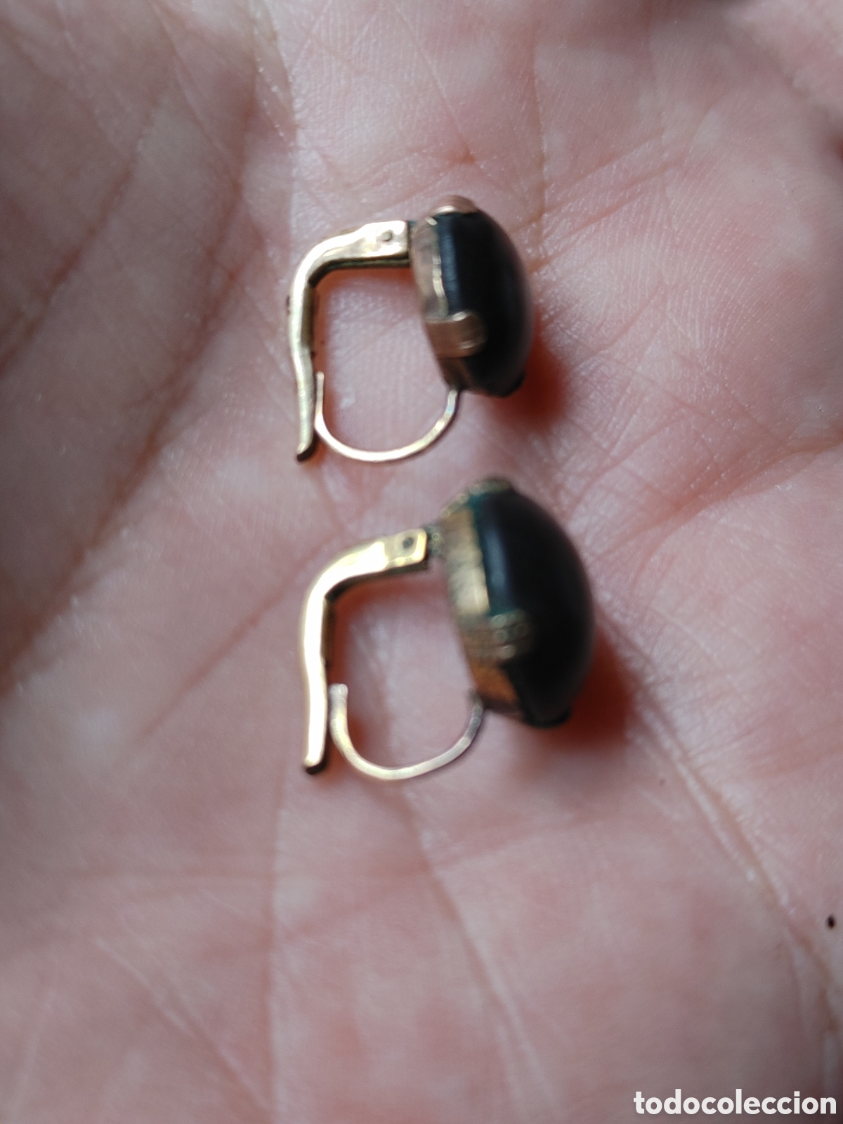 Joyeria: Gemelos, botones y pendientes. Chapados en oro. - Foto 6