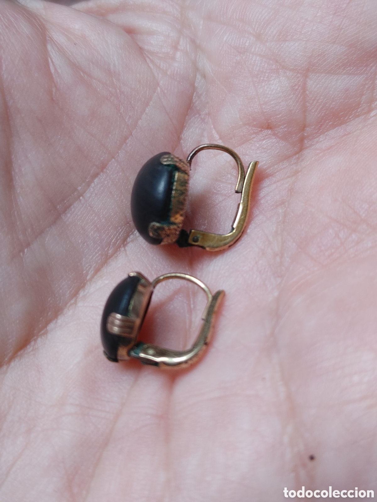 Joyeria: Gemelos, botones y pendientes. Chapados en oro. - Foto 7