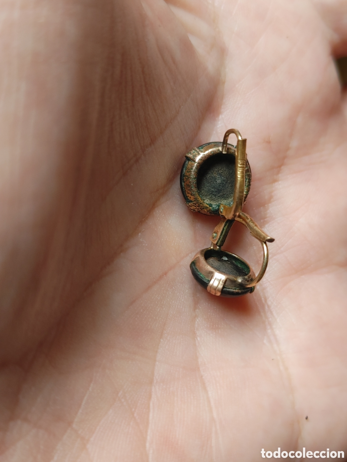 Joyeria: Gemelos, botones y pendientes. Chapados en oro. - Foto 8