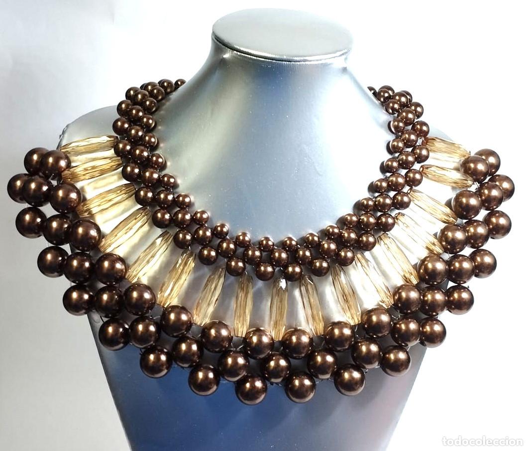 Joyeria: Espectacular collar color marr&oacute;n, Luce espectacular, Nuevo - Foto 1