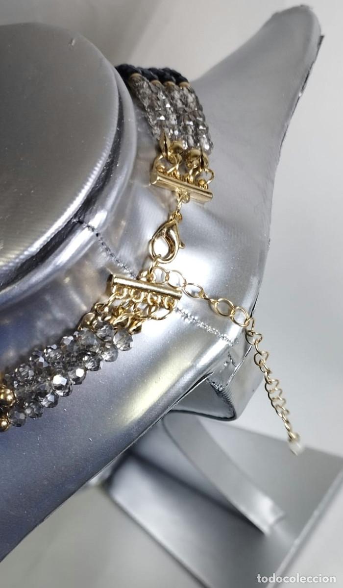 Joyeria: Collar de 4 l&iacute;neas en morados y color combinado, Nuevo - Foto 5
