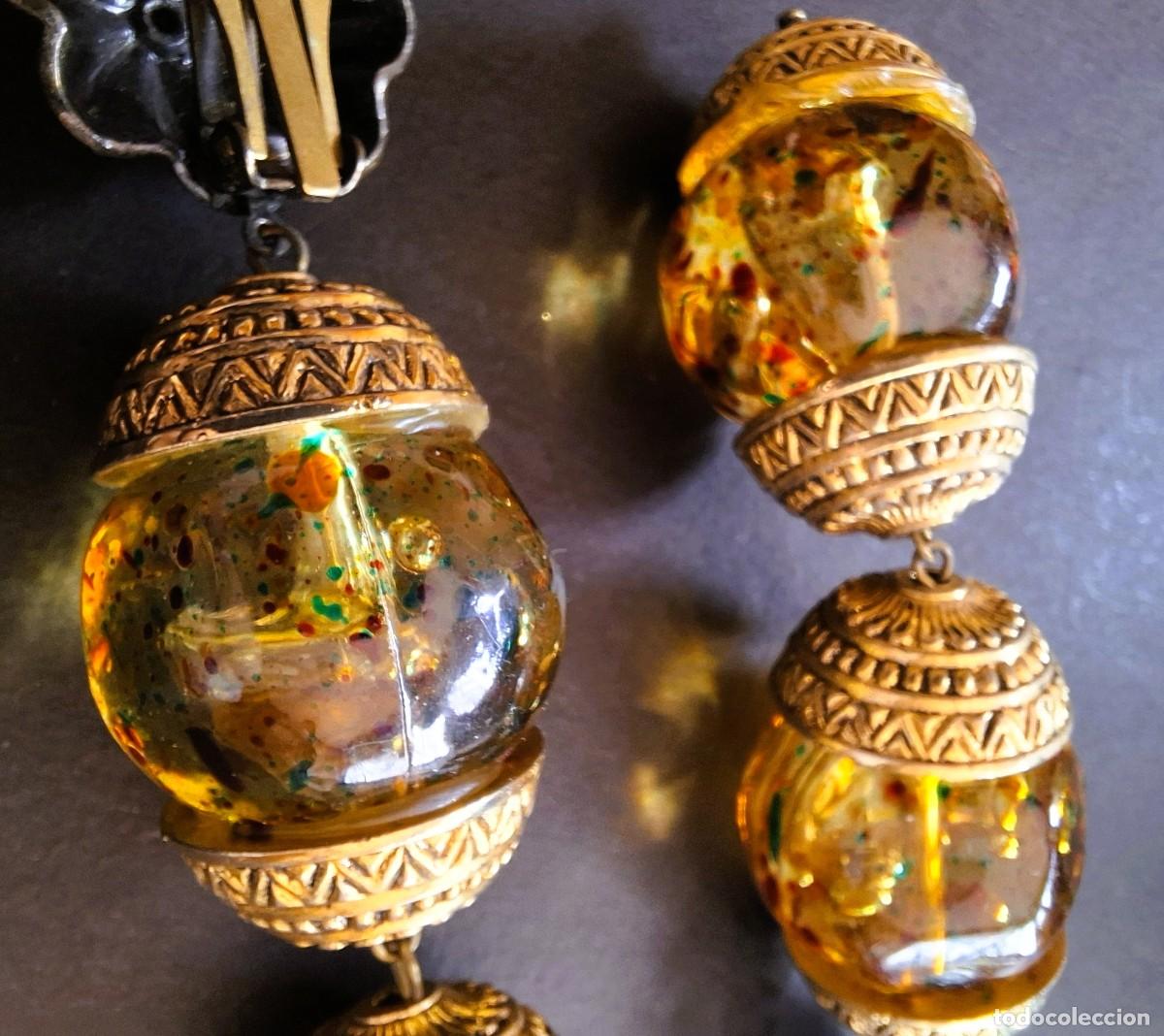 Joyeria: PAREJA DE PENDIENTES LARGOS DE FORMA OVOIDE - Foto 3