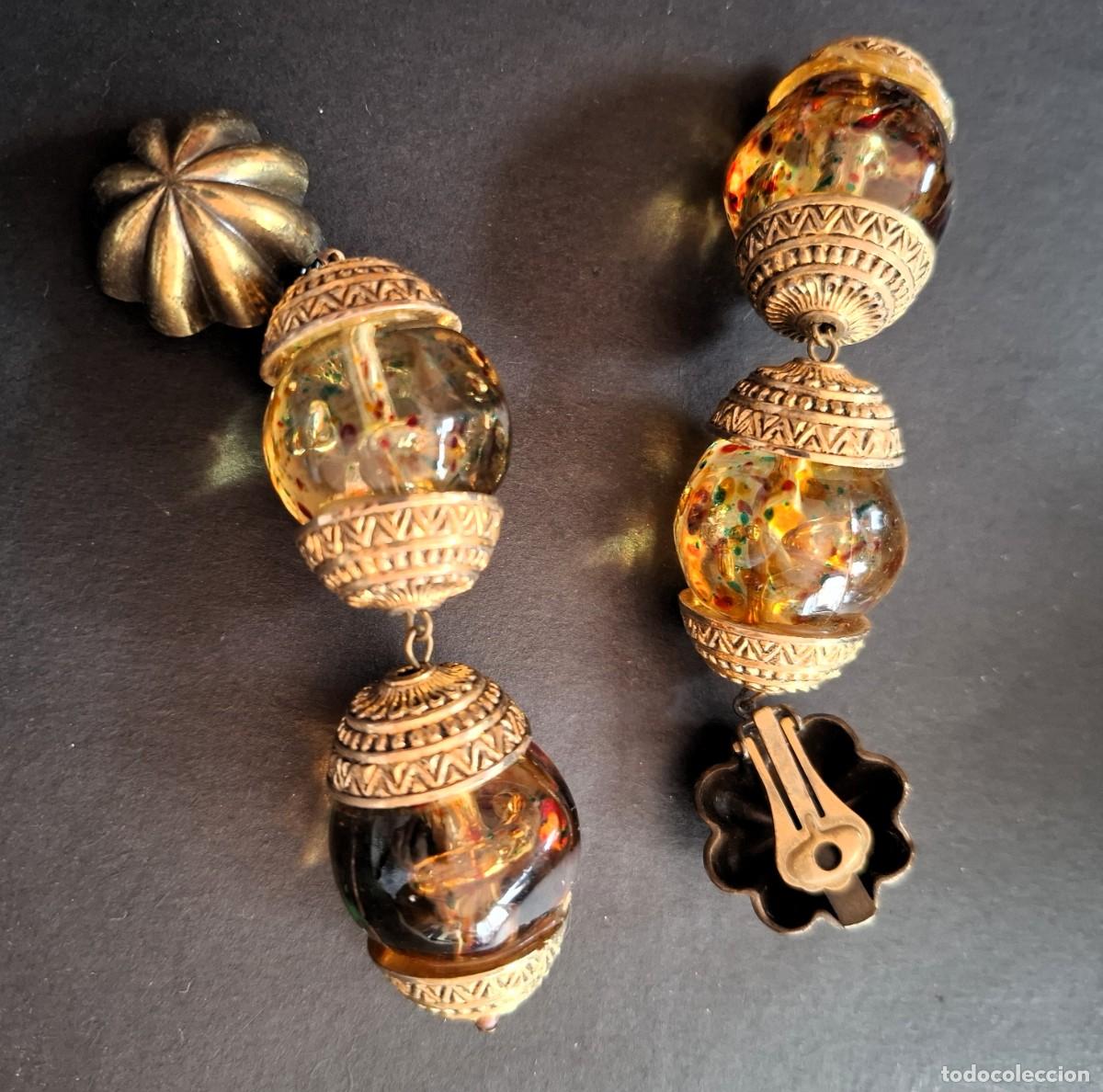 Joyeria: PAREJA DE PENDIENTES LARGOS DE FORMA OVOIDE - Foto 1