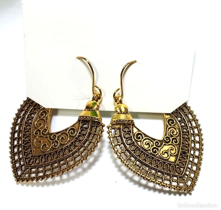 Joyeria: Pendientes Bohemios color oro, Nuevo - Foto 1
