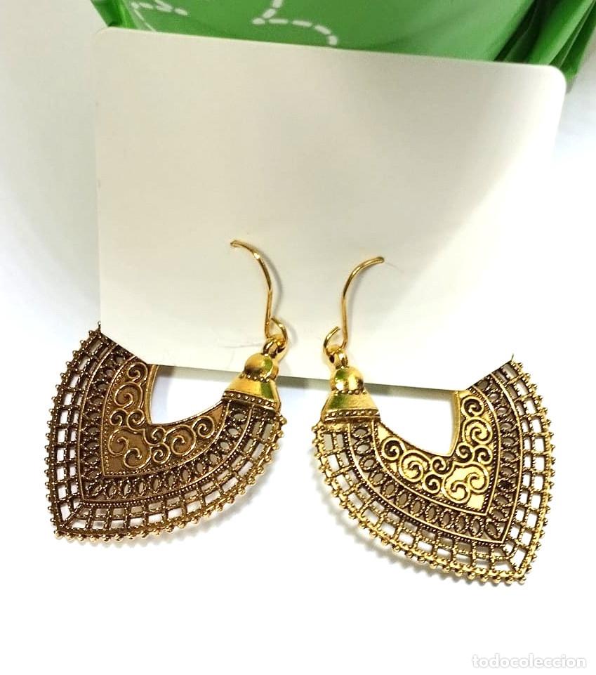 Joyeria: Pendientes Bohemios color oro, Nuevo - Foto 4