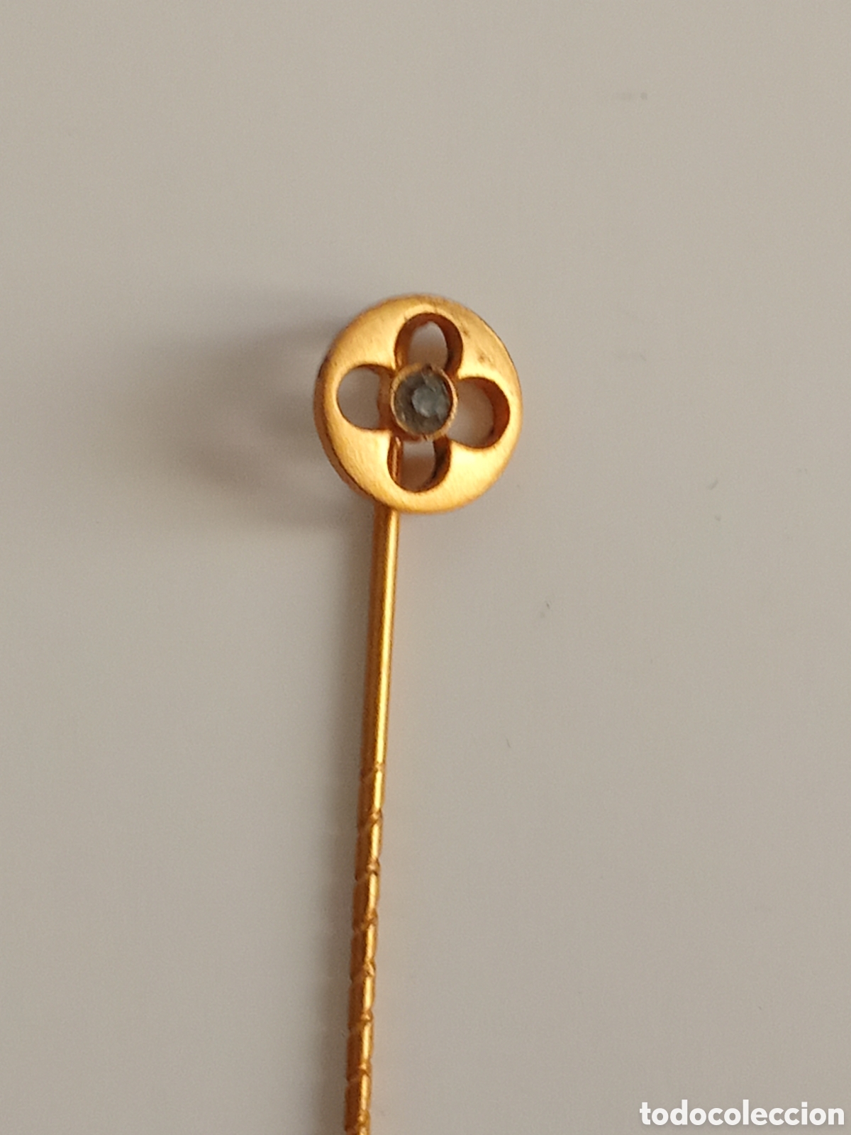 Joyeria: Alfiler de /Corbata/Solapa/Cuello/Pelo , ART DECO ;sin uso, Chapado oro 14 quil.