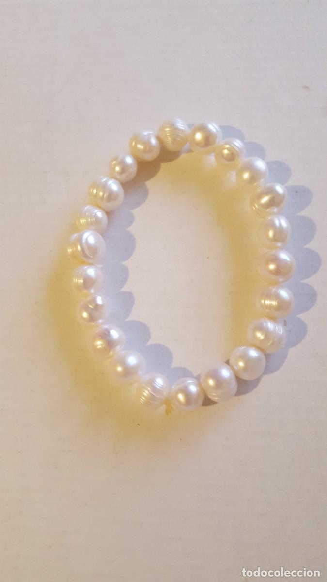 Jewelry: Pulsera de perlas cultivadas/naturales de agua dulce. Bisuter&iacute;a.