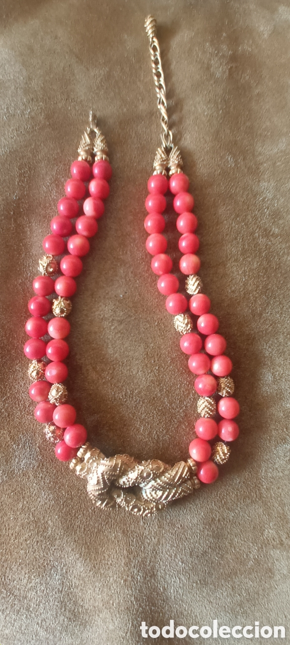 Joaillerie: Collar de bisuter&iacute;a con coral