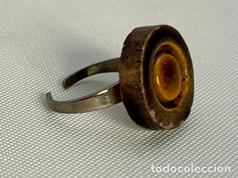 Joalharia: ANILLO DE BISUTERIA VINTAGE DE CER&Aacute;MICA VIDRIADA