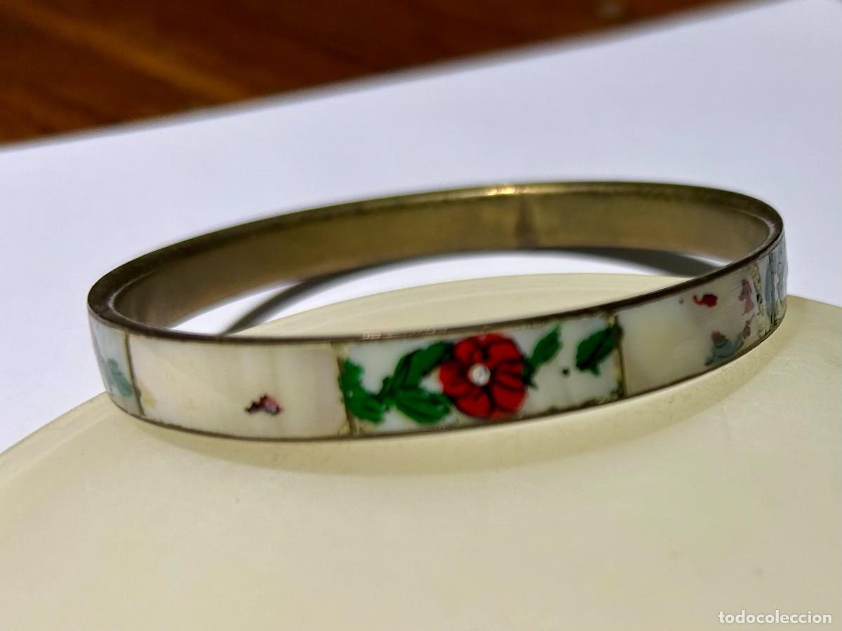 Joyeria: BRAZALETE ORIENTAL TIPO BANGLE CON ESMALTE CLOISONN&Eacute; c. 1960 - Foto 6
