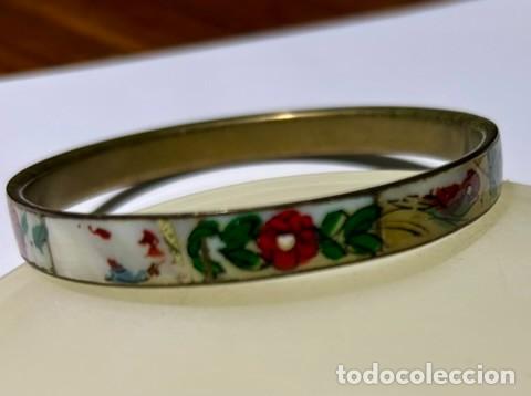 Joyeria: BRAZALETE ORIENTAL TIPO BANGLE CON ESMALTE CLOISONN&Eacute; c. 1960 - Foto 7
