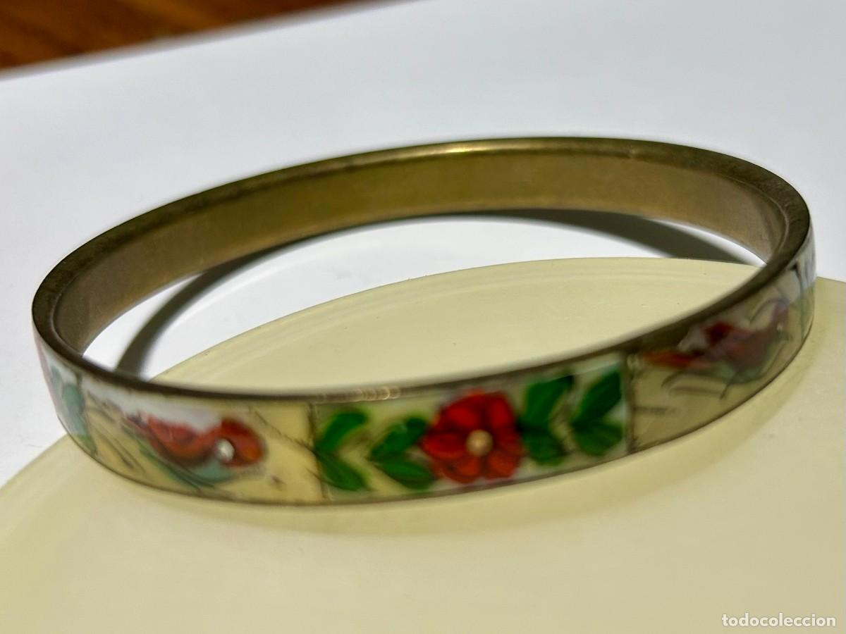 Joyeria: BRAZALETE ORIENTAL TIPO BANGLE CON ESMALTE CLOISONN&Eacute; c. 1960 - Foto 8
