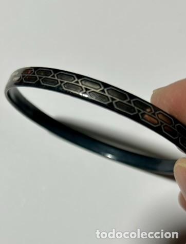 Joyeria: PULSERA ESMALTADA VINTAGE TIPO BANGLE DE STEINB&Ouml;CK &ndash; VIENA - HANDMADE IN AUSTRIA - ENAMEL BANGLE