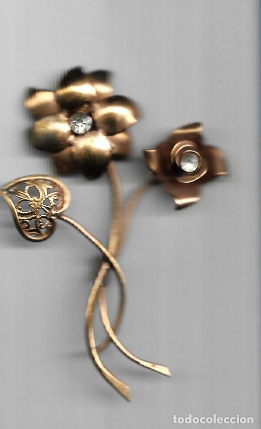 Joyeria: ANTIGUO BROCHE DE BISUTERIA - A&Ntilde;OS 40 - DE LA CASA - J. G. B.-SIN USAR