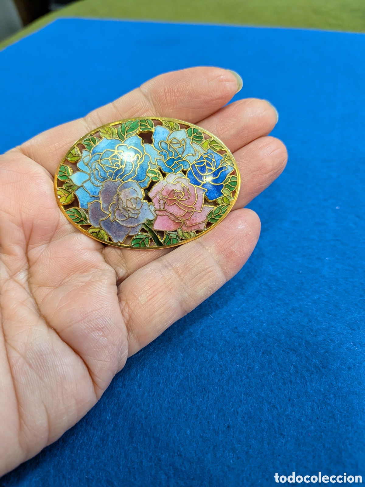 Joyeria: Broche esmaltado, cloisone. REF-6560. ca4 - Foto 3