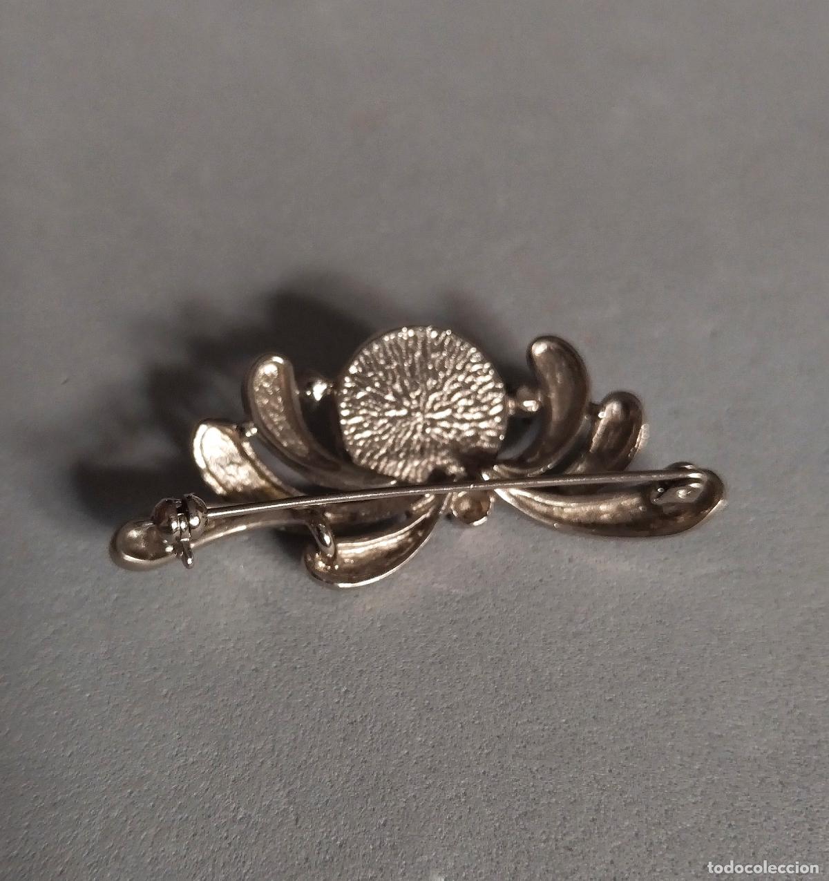 Joyeria: Bonito broche plateado con perla. - Foto 4
