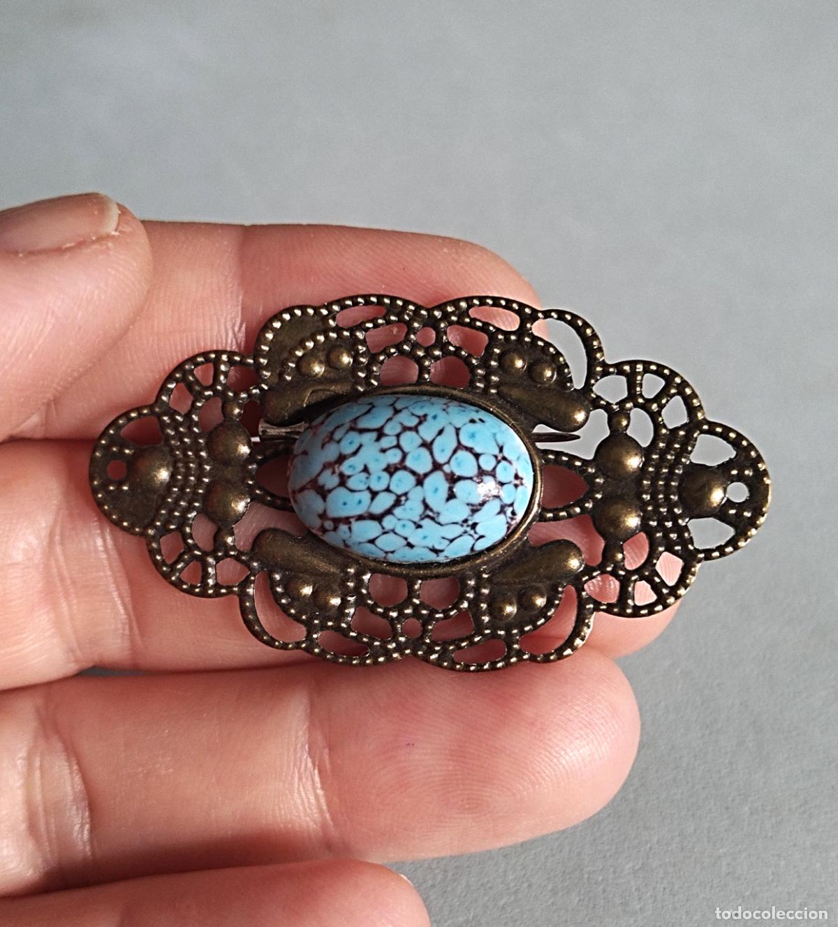 Joyeria: Bonito broche con piedra azul. - Foto 4