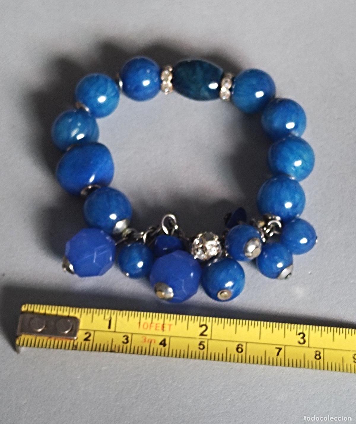Joyeria: Pulsera de piedras azules, el&aacute;stica . - Foto 2