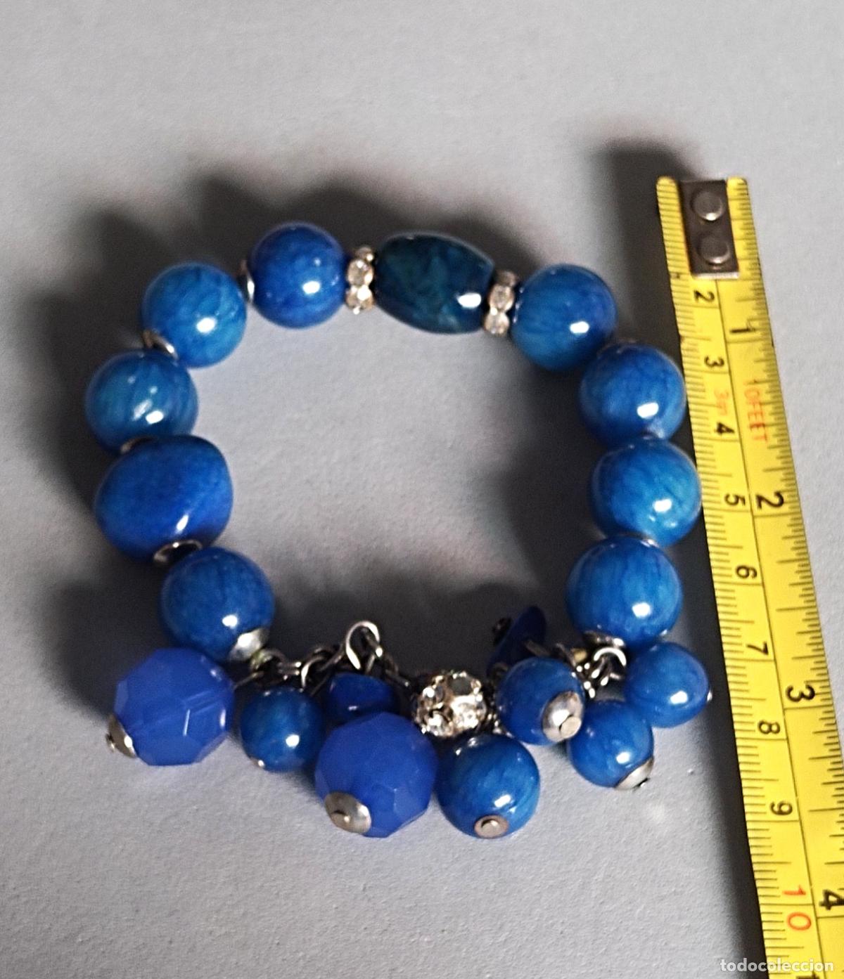 Joyeria: Pulsera de piedras azules, el&aacute;stica . - Foto 3