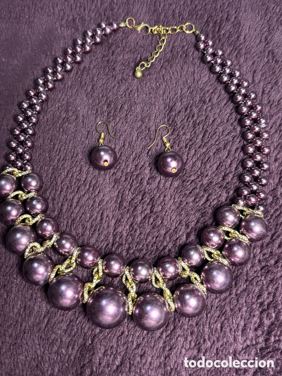 Joyeria: Collar con pendientes a juego