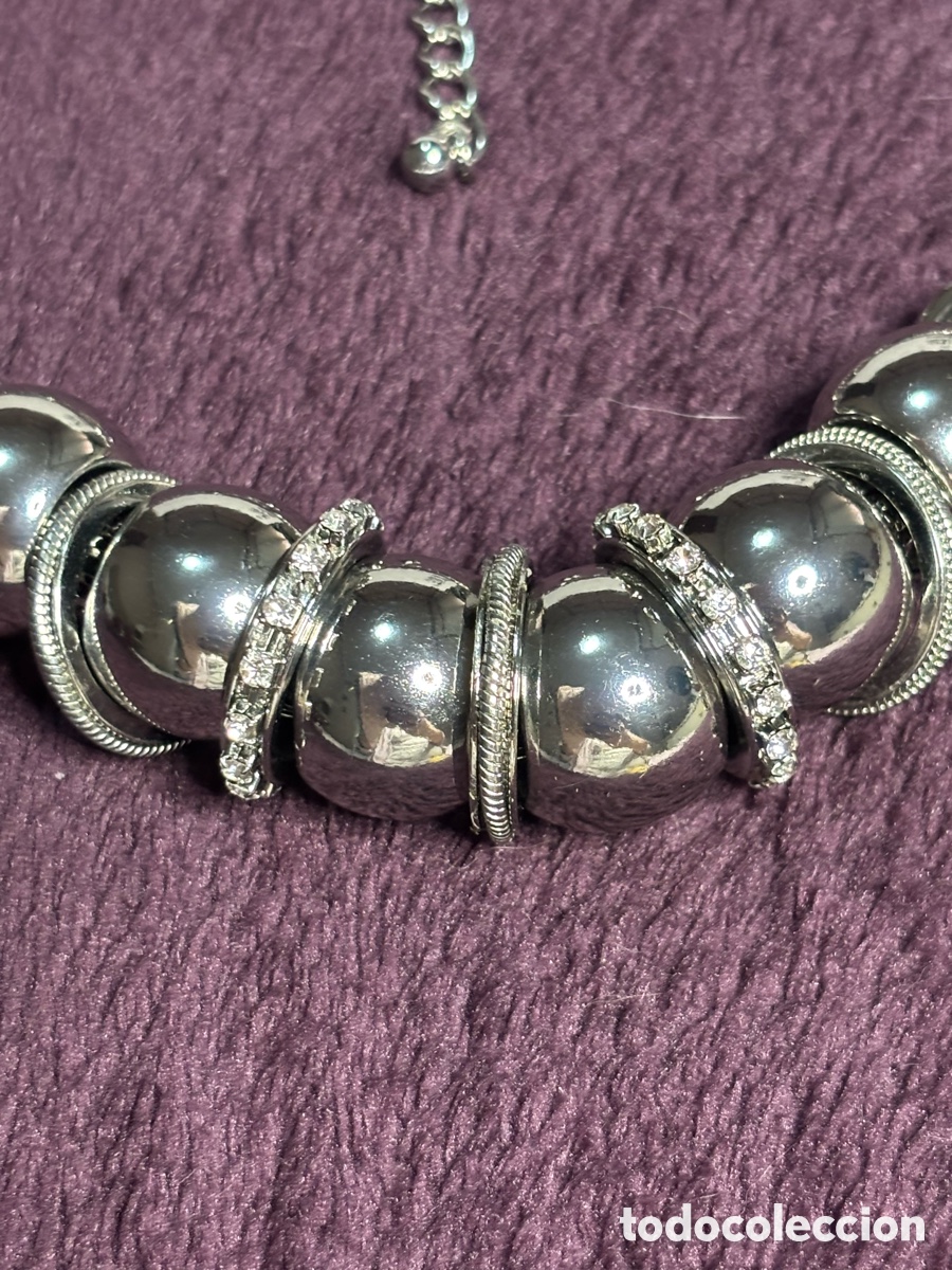 Joyeria: Gargantilla plateada bisuter&iacute;a - Foto 3