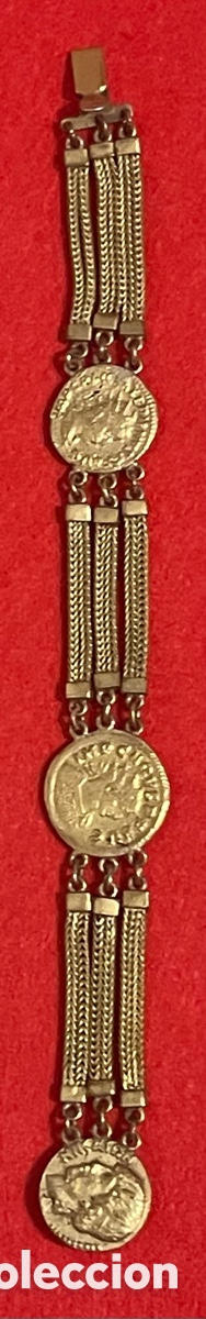Joyeria: Curiosa Pulsera con s&iacute;miles de Monedas griegas. - Foto 2