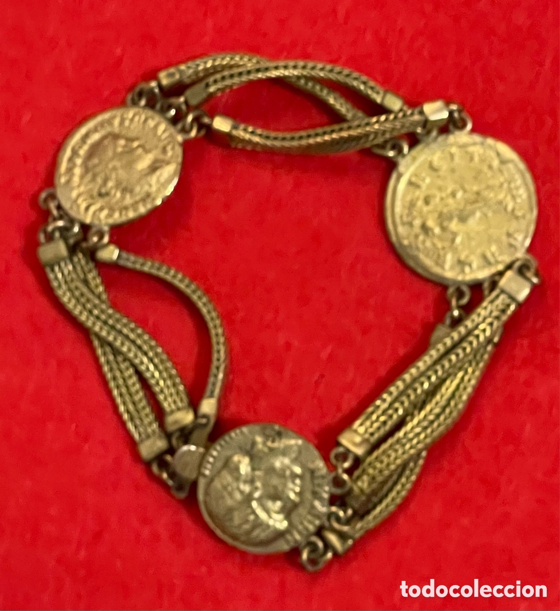 Joyeria: Curiosa Pulsera con s&iacute;miles de Monedas griegas. - Foto 4