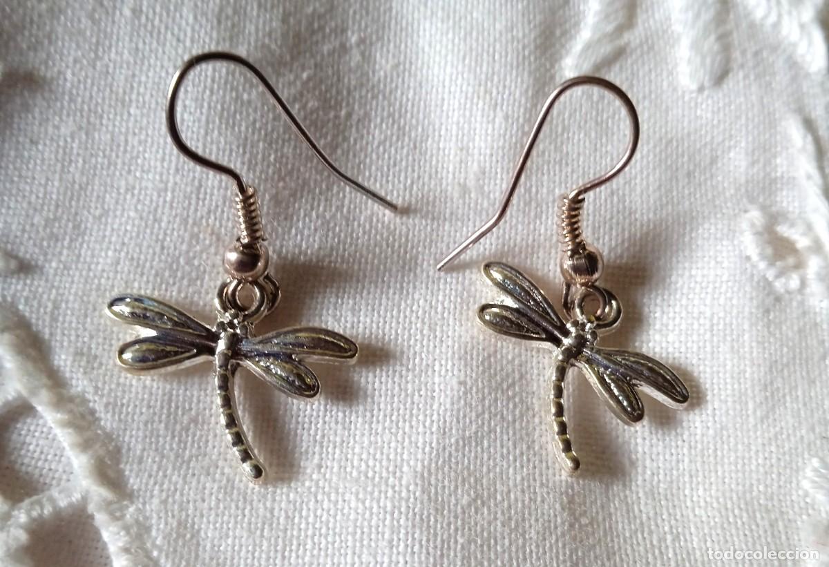 Joyeria: PENDIENTES BISUTERIA FORMA LIBELULA-A&Ntilde;OS 70