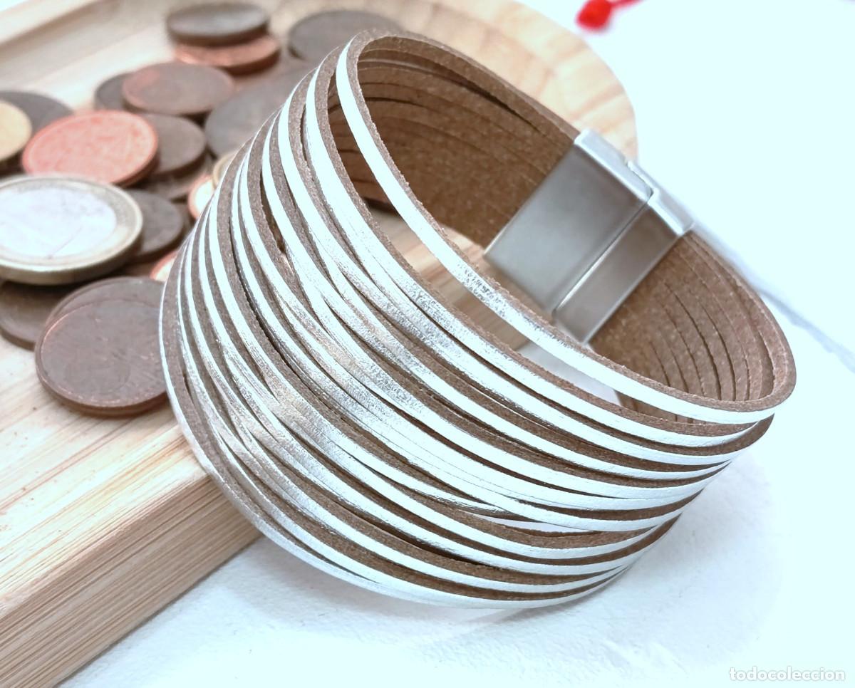 Joyeria: Pulsera l&iacute;neas m&uacute;ltiple color plata, Nueva - Foto 2