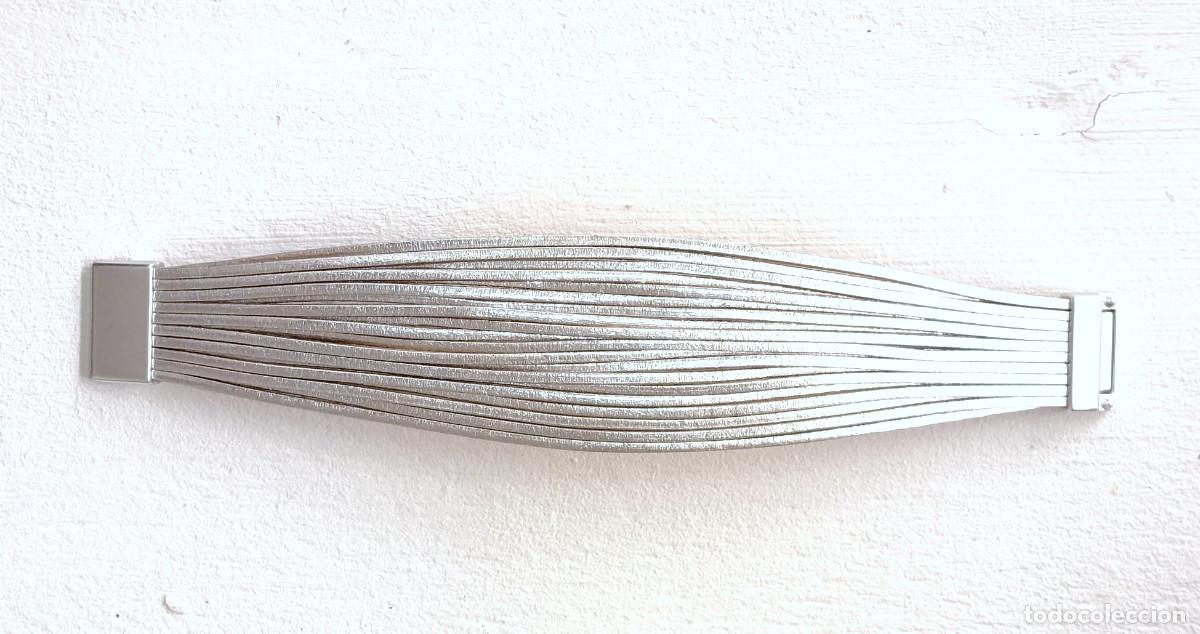 Joyeria: Pulsera l&iacute;neas m&uacute;ltiple color plata, Nueva - Foto 6
